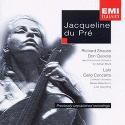 Jacqueline Du Pre,~/랄로 : 첼로 협주곡, R. 슈트라우스 : 돈 키호테(수입/5555282)