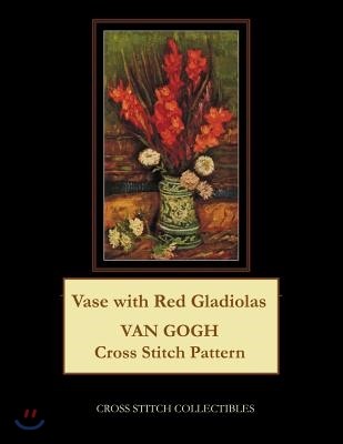 Vase with Red Gladiolas: Van Gogh Cross Stitch Pattern