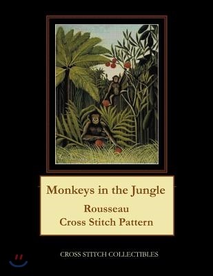 Monkeys in the Jungle: Rousseau Cross Stitch Pattern