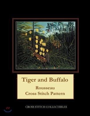 Tiger and Buffalo: Rousseau Cross Stitch Pattern