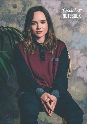 Notebook: Ellen Page Medium College Ruled Notebook 129 Pages Lined 7 X ...