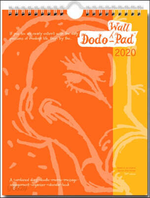 Dodo Wall Pad 2020 - Calendar Year Wall Hanging Week to View Calendar Organiser