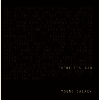 Young Galaxy — Shoreless Kid (7" Single) 앨범 커버