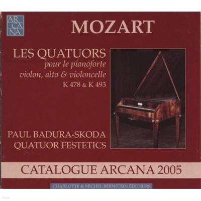 MOZART (Ʈ) : LES QUATUORS K478 &amp K493