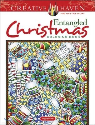 Creative Haven Entangled Christmas Coloring Book