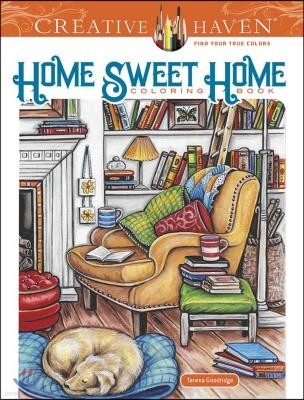 The Creative Haven Home Sweet Home Coloring Book