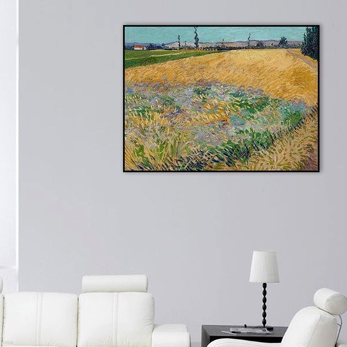 [The Bella]  -  ڶ й Wheat Field with Alpilles Foothills in the Background