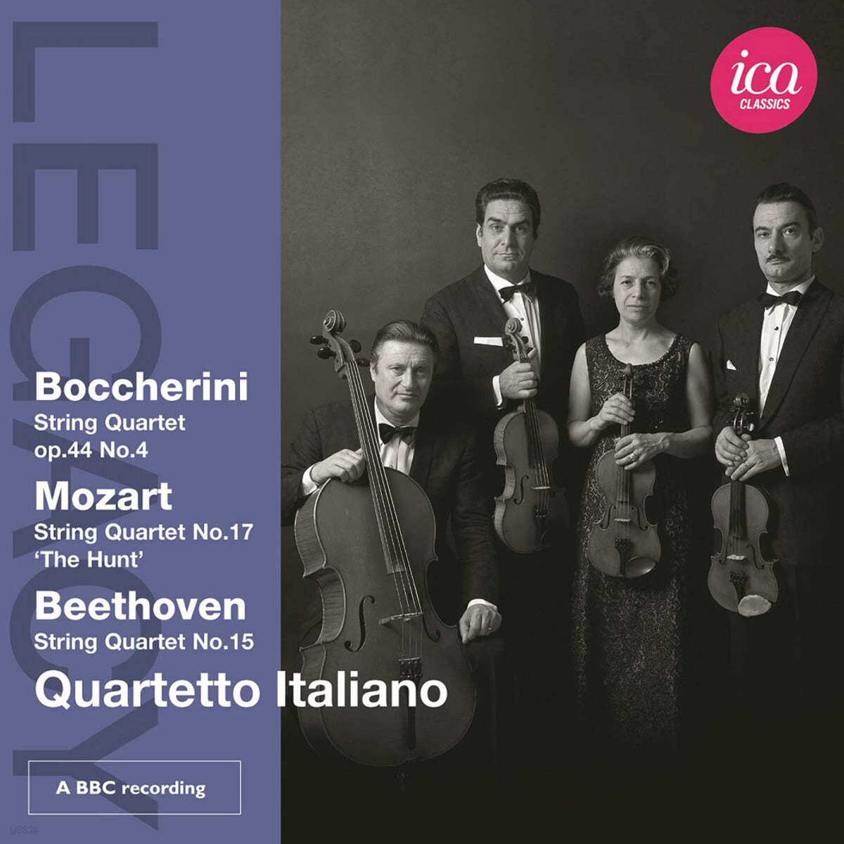 Quartetto Italiano 보케리니: 현악 사중주 4번 / 모차르트: 현악 사중주 17번 외 (Boccherini: String Quartet Op.44 G223 / Mozart: String Quartet K.458 'The Hunt') 