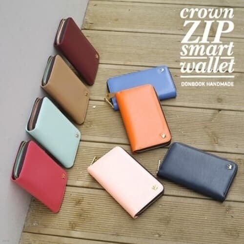 [donbook]  Crown zip smart wallet