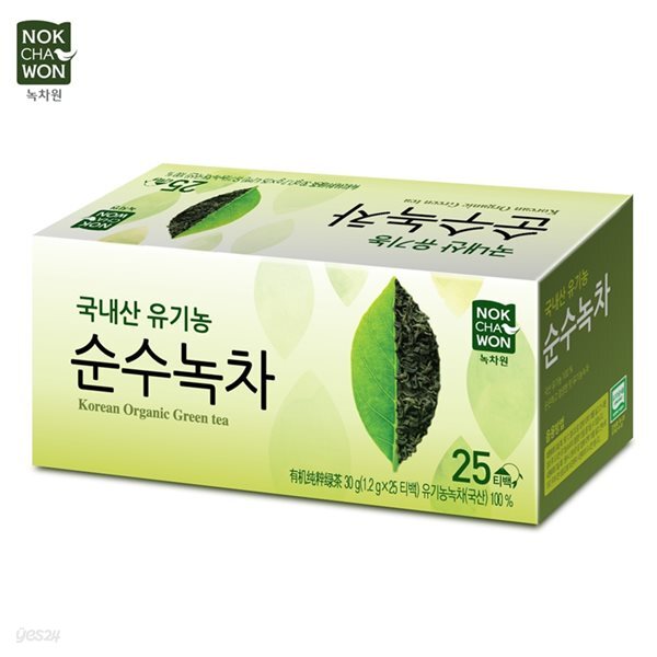[녹차원]유기농순수녹차 25티백