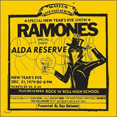 Ramones — Live at The Palladium, New York 12/31/79 앨범 커버
