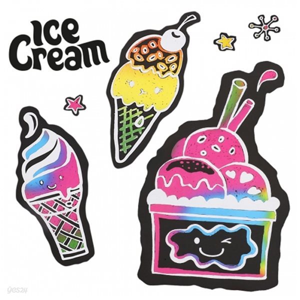 아트랄라 스크래치페이퍼 아이스크림 만들기키트 그림그리기 종이 미술재료