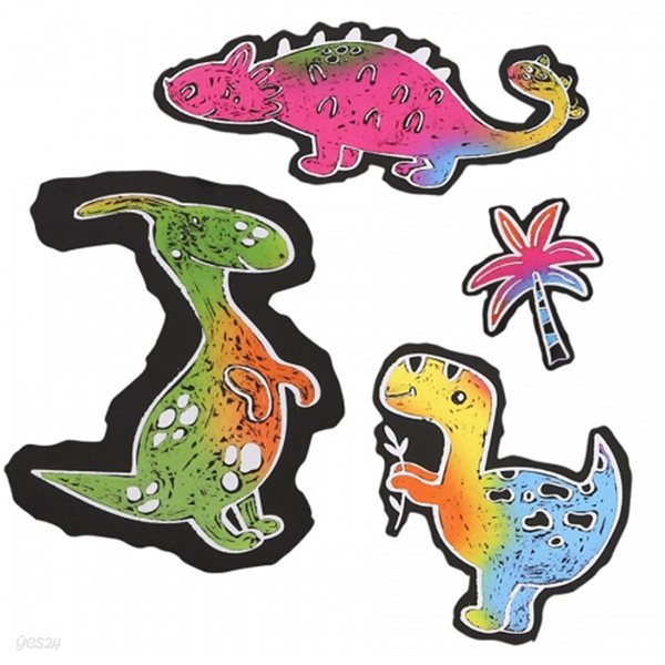 아트랄라 스크래치페이퍼 공룡 스크레치종이 컬러링 보드 다양한 그림그리기
