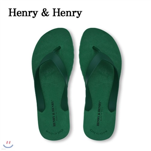 [made in Italy][] Henry&Henry Flipper Sandal (Green_Green)