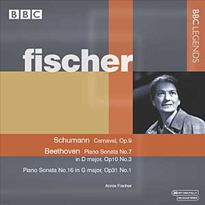 슈만 : 사육제 & 베토벤 : 피아노 소나타 7번, 16번 (Schumann : Carnaval & Beethoven : Piano Sonata No.7 Op.10-3, No.16 Op.31-1)(CD) - Annie Fischer