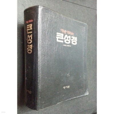 Big Bible 큰성경 해설찬송가 -  색인/검정가죽지퍼 (종교)