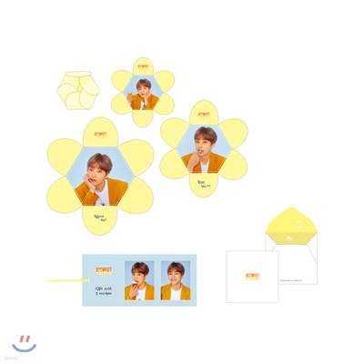 XIUMIN Fanmeeting “XIUWEET TIME” 달맞이꽃 편지지 3종+투명필름카드