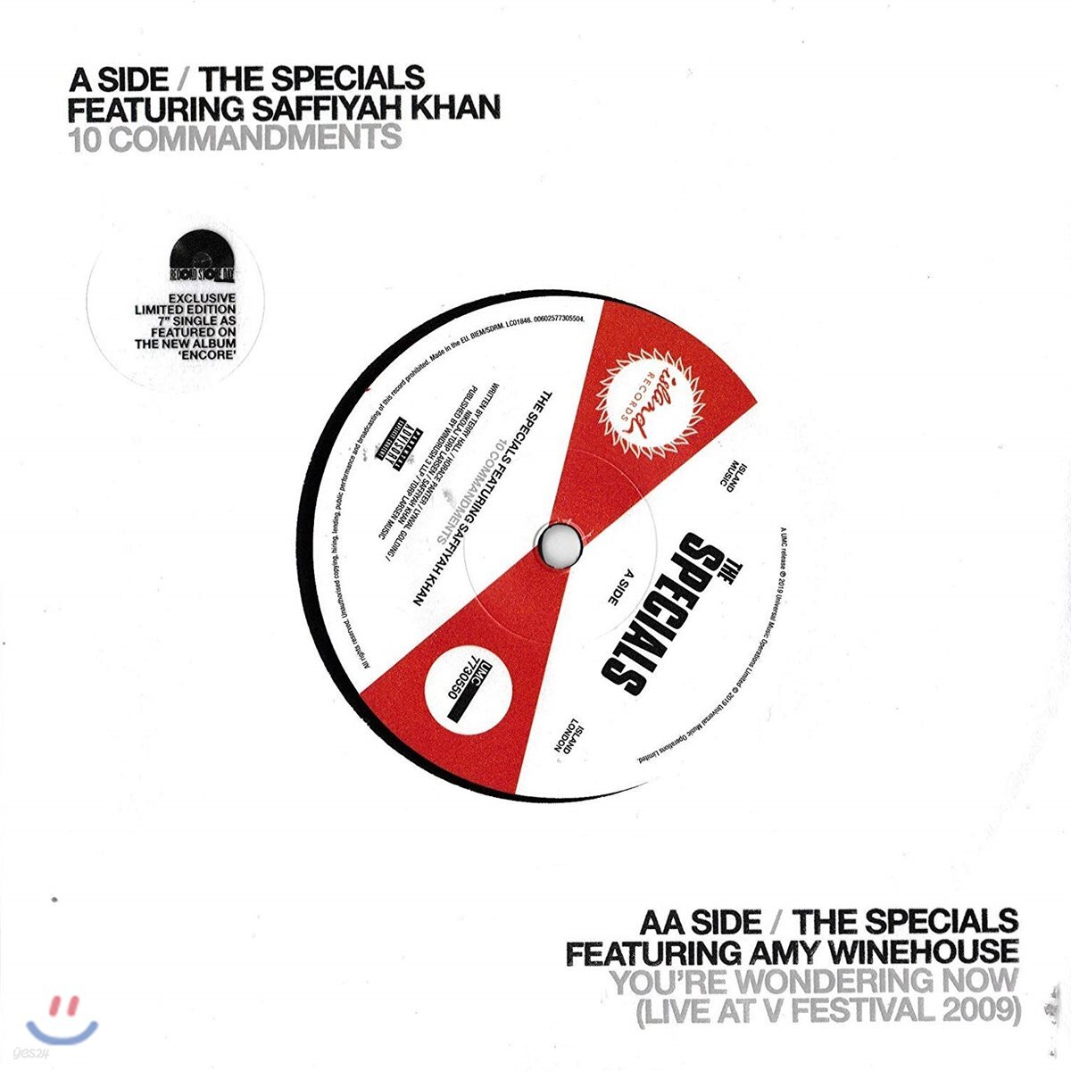 Specials (스폐셜즈) - 10 Commandments / You're Wondering Now [7인치 싱글 LP]