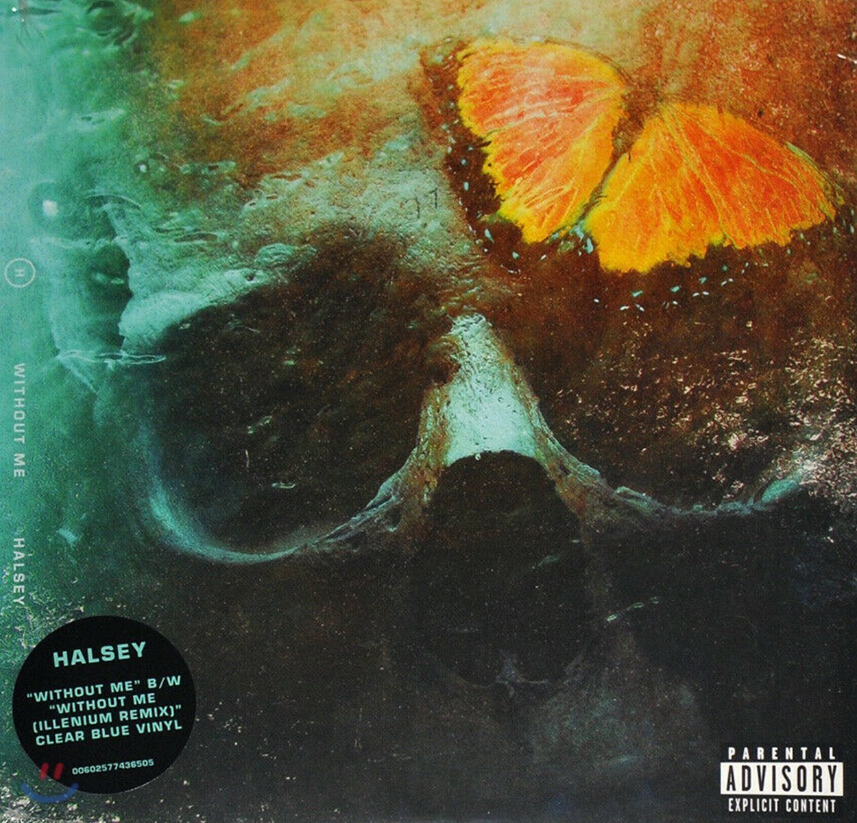Halsey (할시) - Without Me (Explicit) [7인치 싱글 투명 블루 컬러 LP]
