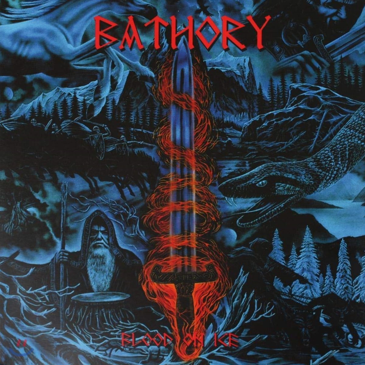 Bathory (바소리) - Blood On Ice [투명 레드 컬러 LP]