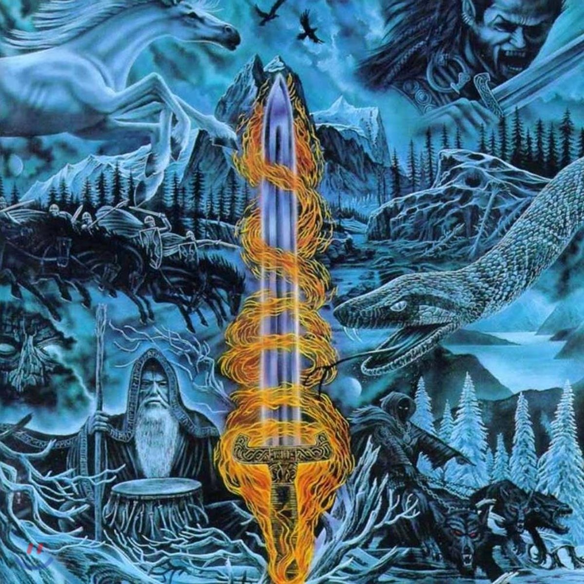 Bathory (바소리) - Blood On Ice [픽쳐 디스크 LP]