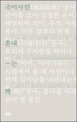 국어사전 혼내는 책