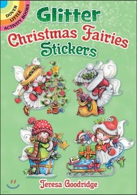 Glitter Christmas Fairies Stickers