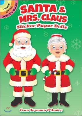 Santa & Mrs. Claus Sticker Paper Dolls