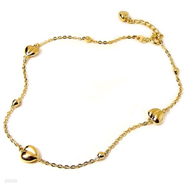 [꿀젬] 14K romantic heart series anklet (발찌)