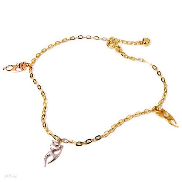 [꿀젬] 14K love cat anklet (발찌)