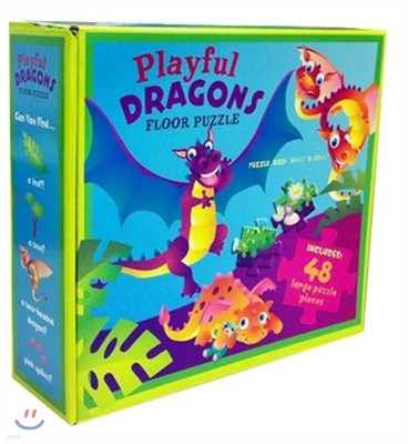 Playful Dragons Floor Puzzle