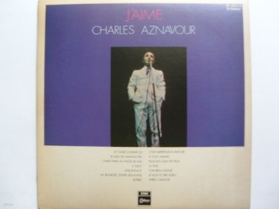 LP(수입) 샤를 아즈나브르 Charles Aznavour: j'aime