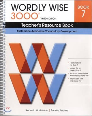 Wordly Wise 3000 : Book 07 Teacher's Resource Book, 3/E