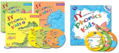 JY Phonics Kids 1-3 세트 + DVD 3종