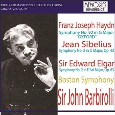 John Barbirolli 하이든 / 시벨리우스 / 엘가: 교향곡 (Haydn, Sibelius, Elgar: Symphonies)