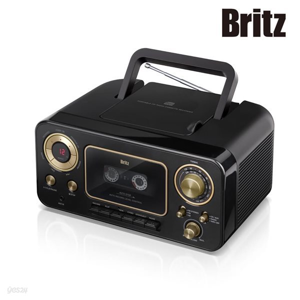 브리츠 BZ-C3900RT 라디오 카세트 CD 플레이어 AUX 테이프재생 레트로 휴대용 효도라디오 아동 어학학습