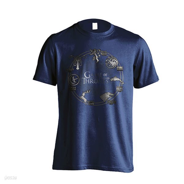 왕좌의게임 정품 굿즈 원형 가문 문장 티셔츠