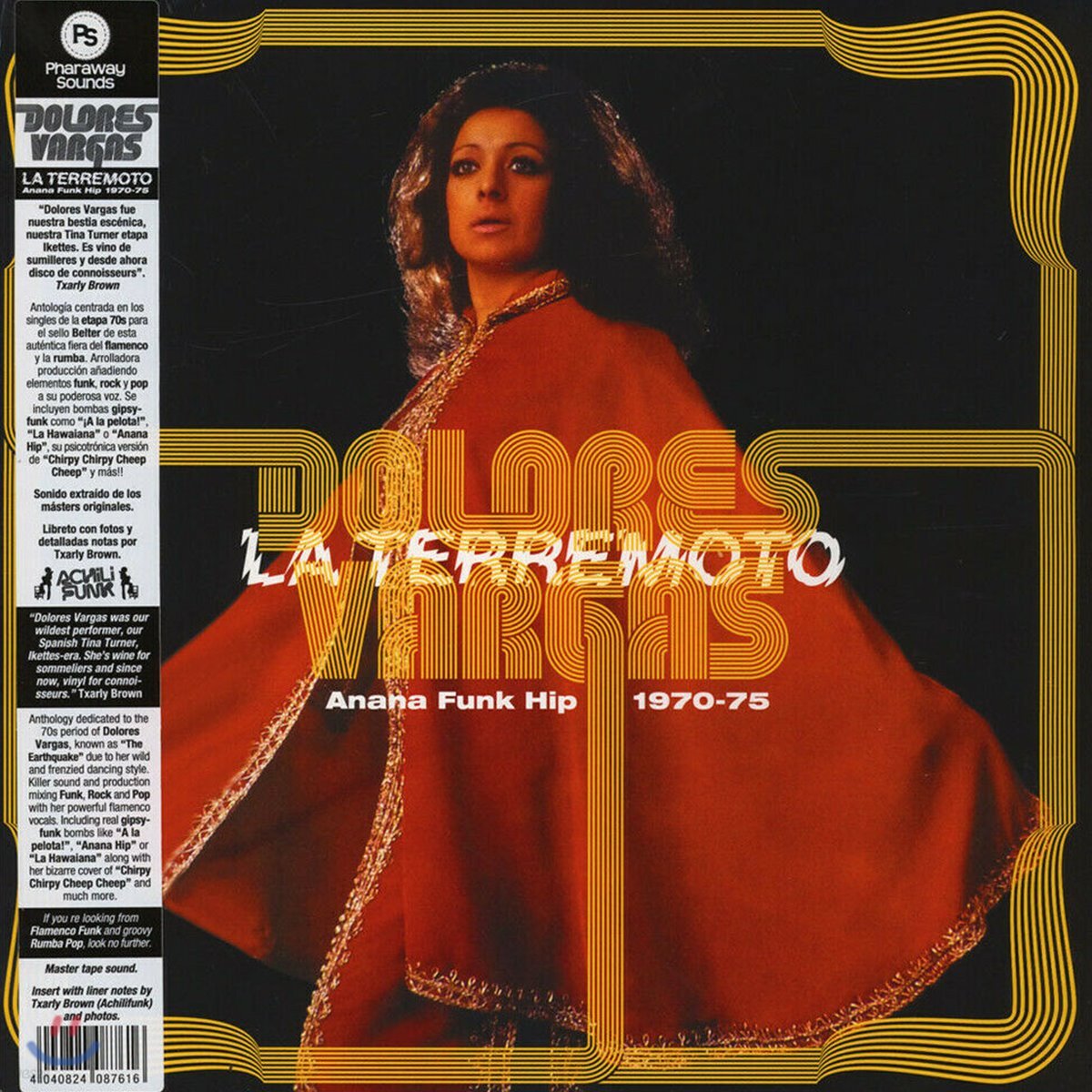 Dolores Vargas (돌로레스 바르가스) - "La Terremoto" - Anana Funk Hip 1970~1975 [LP]