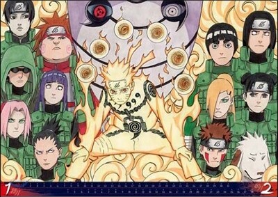 NARUTO ナルト SHUEISHAコミックカレンダ- 2013