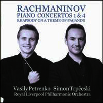 라흐마니노프: 피아노 협주곡 1, 4번, 파가니니 변주곡 (Rachmaninov: Piano Concertos Nos.1 & 4, Rhapsody on a Theme of Paganini)(CD) - Simon Trpceski