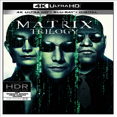 The Matrix Trilogy (매트릭스 3부작) (한글무자막)(4K Ultra HD + Blu-ray + Digital)