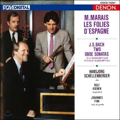 Hansjorg Schellenberger 마랭 마레: 스페인 폴리아 / 바흐: 오보에 소나타 (Male: Folia / Bach: Oboe Sonata)