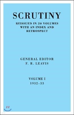 Scrutiny: A Quarterly Review 20 Volume Paperback Set 1932-53