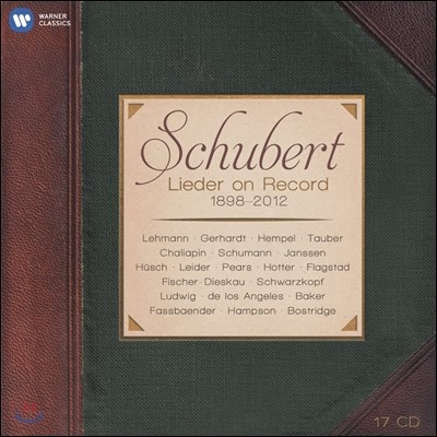 슈베르트 가곡 녹음집 (Schubert Lieder on Record 1898-2012)