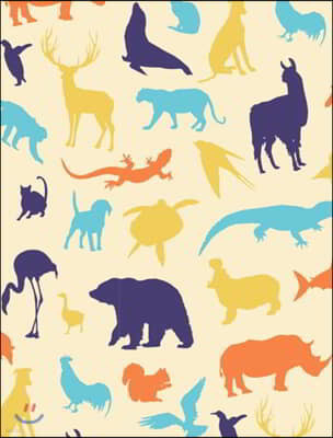 Animal Patterns: Wildlife Animal Wide Ruled Composition Book