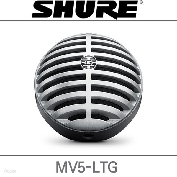 SHURE MV5-LTG 슈어 애플 전용 디지털 콘덴서 마이크 삼아 정품