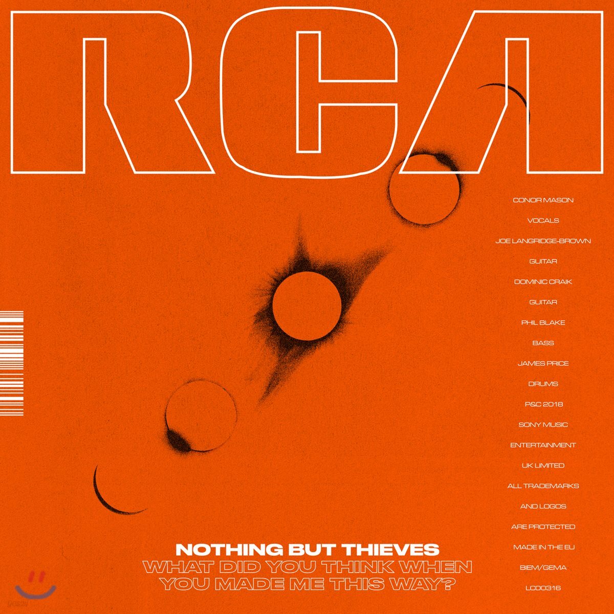 Nothing But Thieves (나씽 벗 띠브스) - What Did You Think When You Made Me This Way? (EP) [Korea Special Edition]