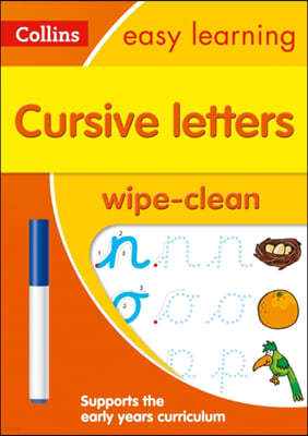 Cursive Letters Age 3-5 Wipe Clean Activity Book