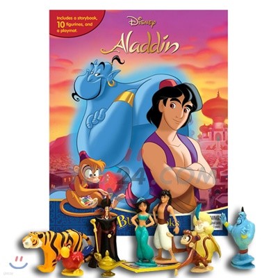 Disney Aladdin My Busy Book 디즈니 알라딘 비지북 피규어 책