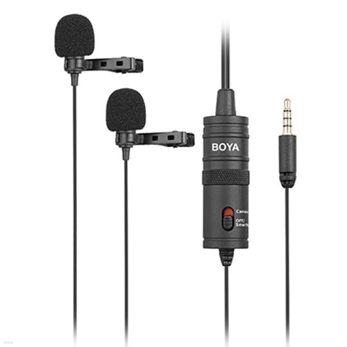 [정품] 보야 BY-M1DM Dual Omni-directional Lavalier Mic 마이크